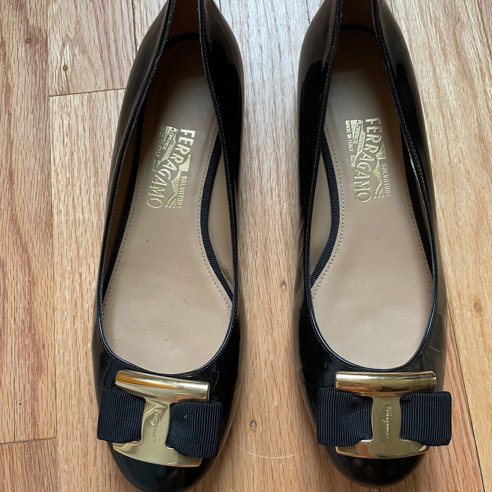 Selvatore Ferragamo Ninna Flats Black - Picture 2 of 7